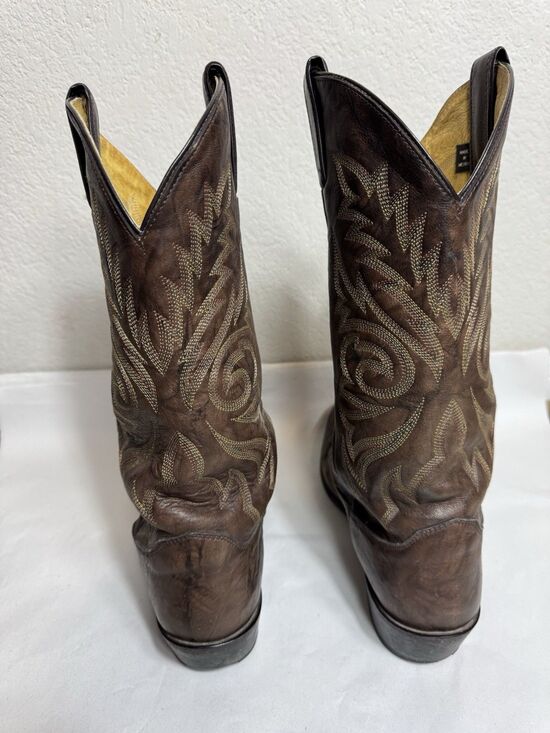 Justin Boots Deerlite 1564 Men\'s Cowboy Western Boots Size 10 D Brown Leather main image 10